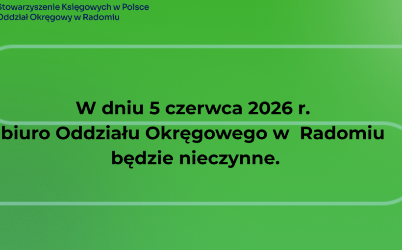 Biuro nieczynne