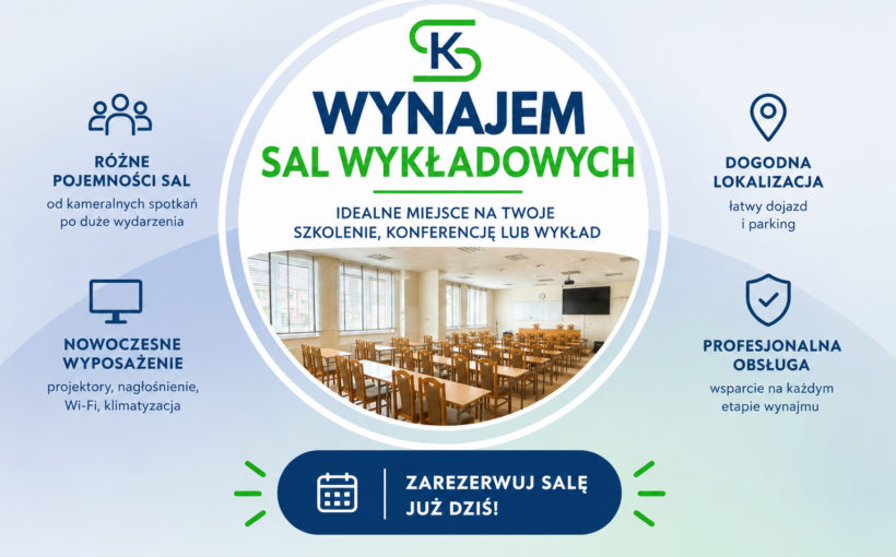 Wynajem sal wykładowych